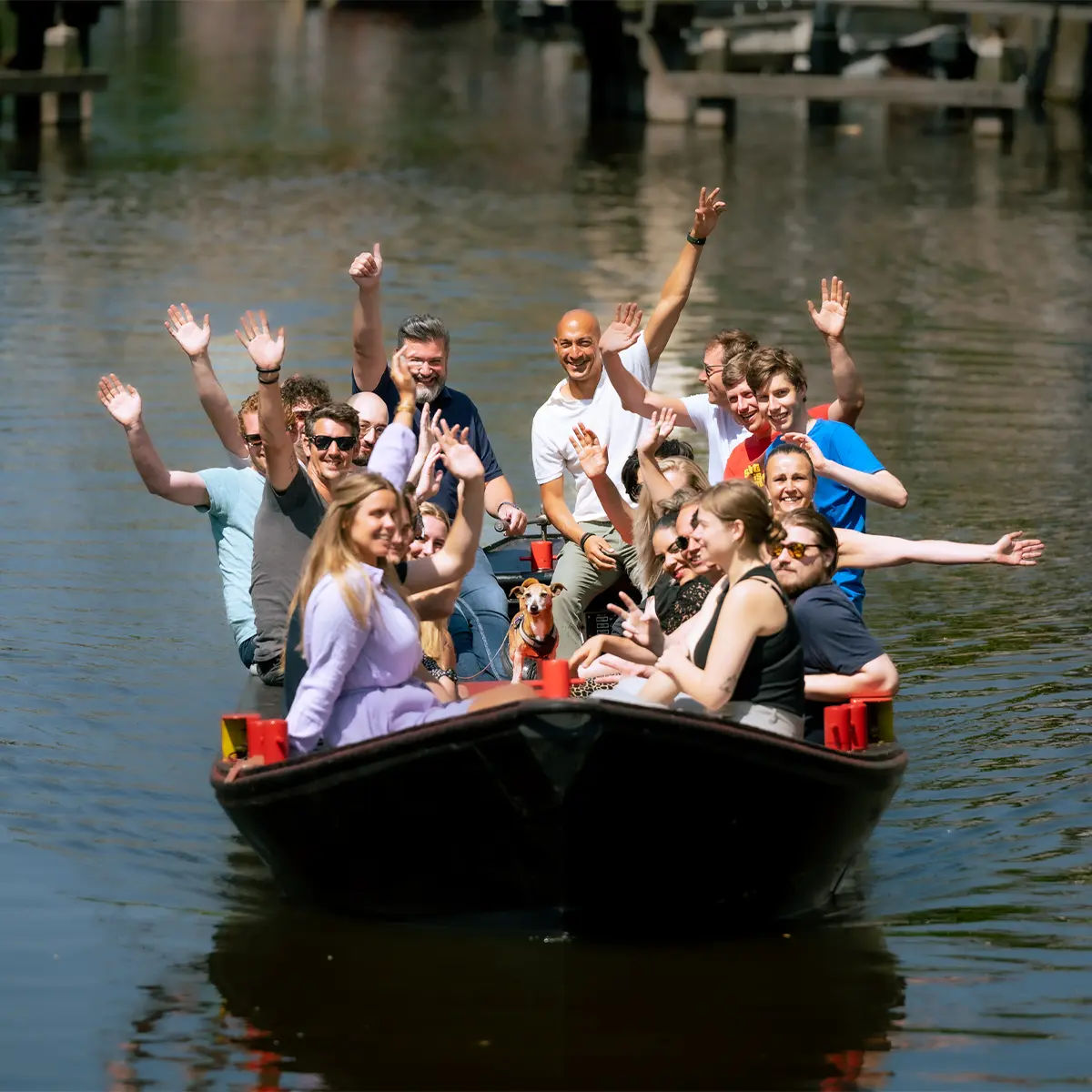 het team als boogschutters